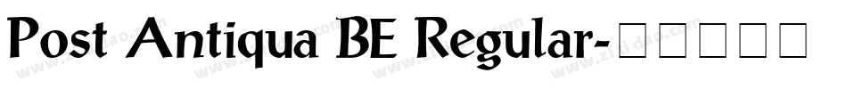 Post Antiqua BE Regular字体转换